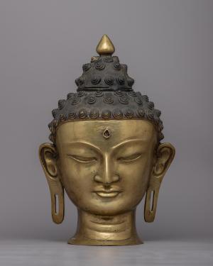 Antique Copper Buddha Head | Himalayan Art Work | Perfect Buddha for your Altar | Buddha Statue Antique | Zen Buddha | Tibetan Buddhism